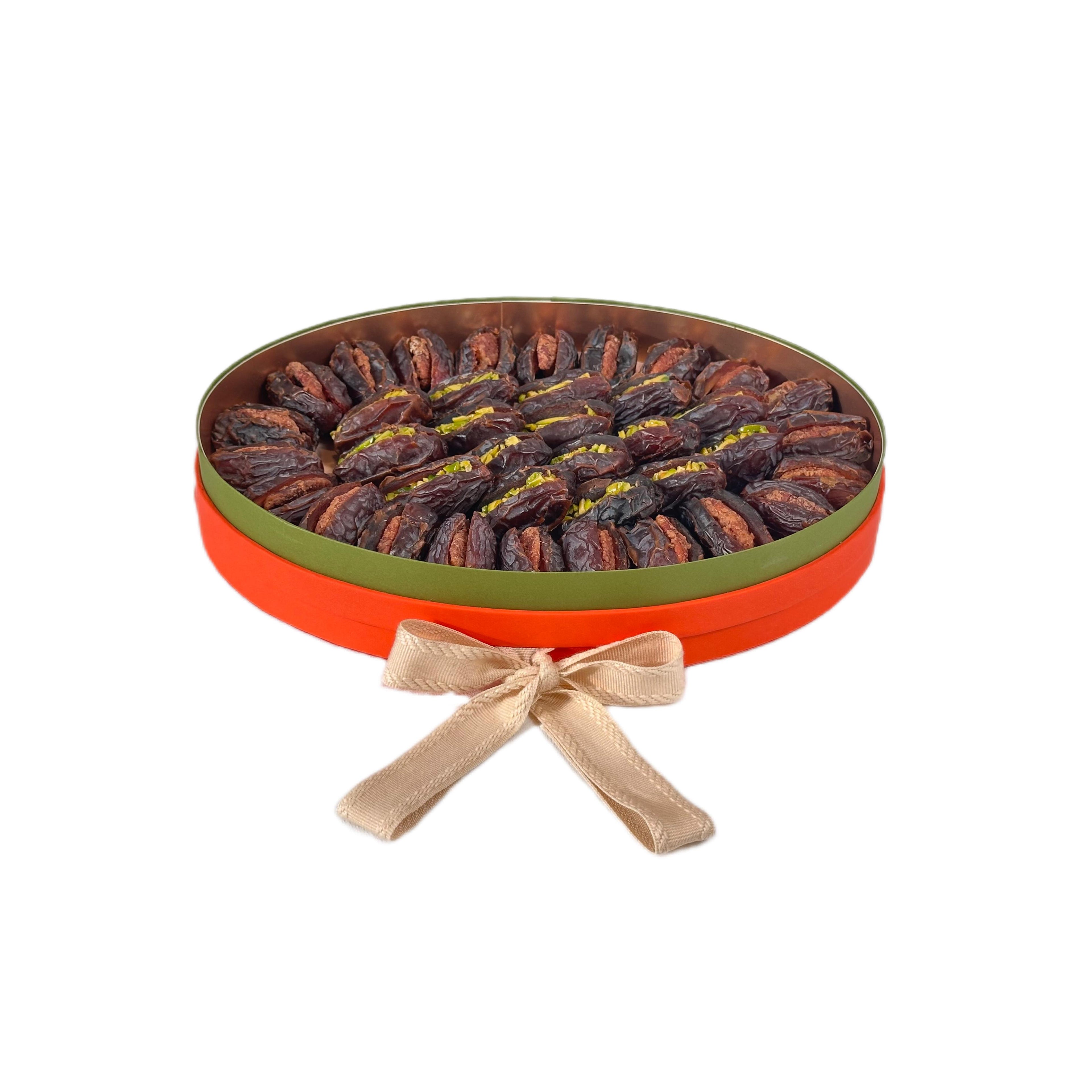 Medjool dates stuffed with pistachio and pecan by La Belge
